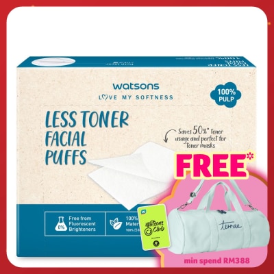 WATSONS Less Toner Facial Puffs 48s