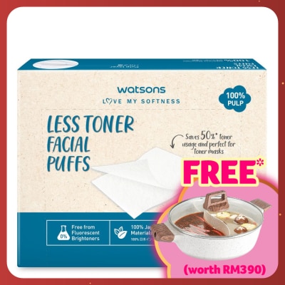 WATSONS Less Toner Facial Puffs 48s
