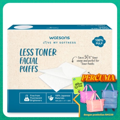 WATSONS Less Toner Facial Puffs 48s