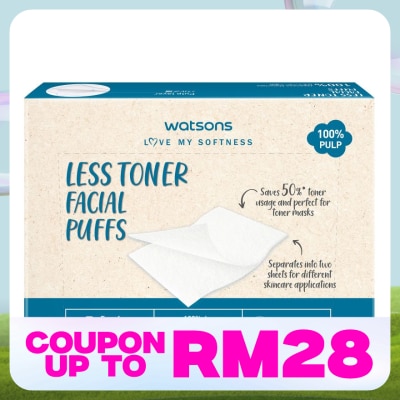 WATSONS Less Toner Facial Puffs 48s