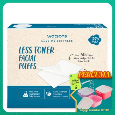 WATSONS - Less Toner Facial Puffs 48s