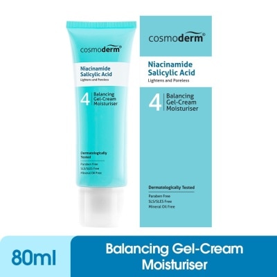 COSMODERM Niacinamide Salicylic Acid Balancing Gel-Cream Moisturizer 80ml