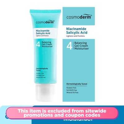 COSMODERM Niacinamide Salicylic Acid Balancing Gel-Cream Moisturizer 80ml