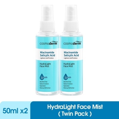 COSMODERM Niacinamide HydraLight Face Mist 50ml Twinpack