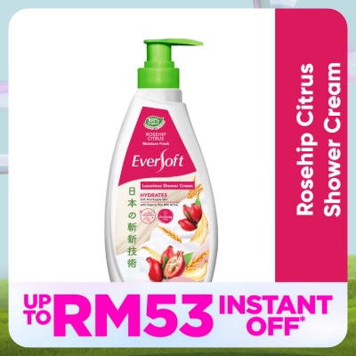 EVERSOFT Rosehip Shower Cream 650G