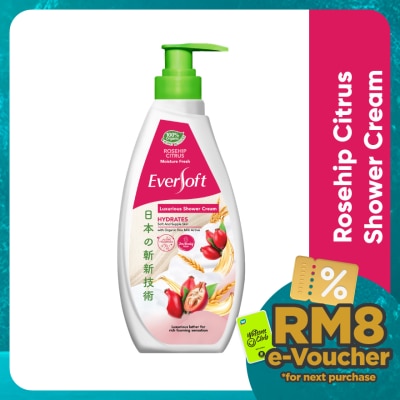 EVERSOFT Rosehip Shower Cream 650G