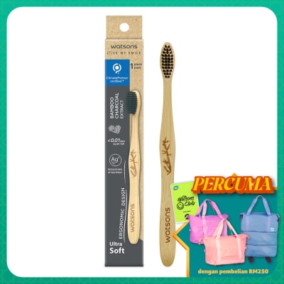 WATSONS Charcoal Bamboo Toothbrush (Ultra Soft) 1'S