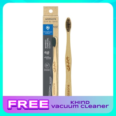 WATSONS Charcoal Bamboo Toothbrush (Ultra Soft) 1'S