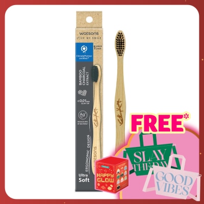 WATSONS Charcoal Bamboo Toothbrush (Ultra Soft) 1'S