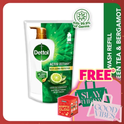 DETTOL Body Wash Refill Activ-Botany Green Tea & Bergamot 720ml