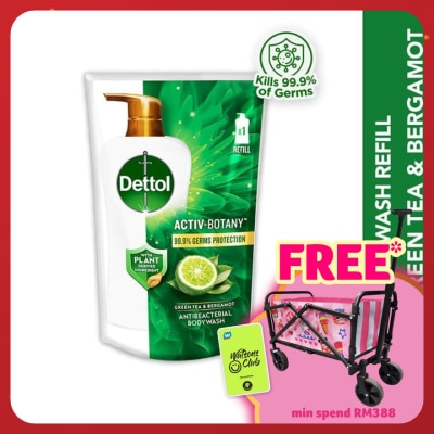 DETTOL Body Wash Refill Activ-Botany Green Tea & Bergamot 720ml