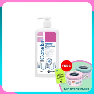 CERADAN Moisturizing Wash For Face & Body 280ml