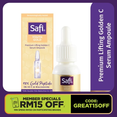 SAFI Youth Gold Premium Lifting Golden C Serum Amp 15ml
