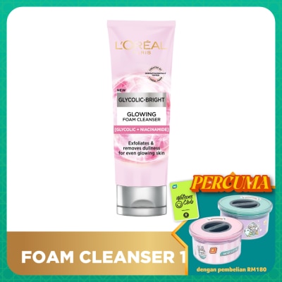 L'OREAL PARIS SKIN CARE Glycolic Bright Glowing Daily Cleanser Foam 100ml