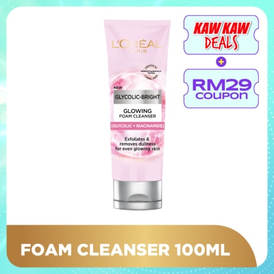 L'OREAL PARIS SKIN CARE Glycolic Bright Glowing Daily Cleanser Foam 100ml