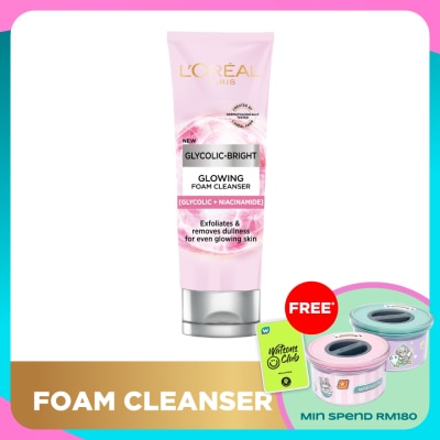L'OREAL PARIS SKIN CARE Glycolic Bright Glowing Daily Cleanser Foam 100ml