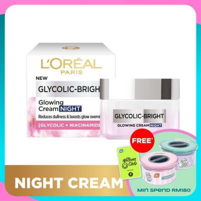 L'OREAL PARIS SKIN CARE Glycolic Bright Glowing Night Cream 50ml
