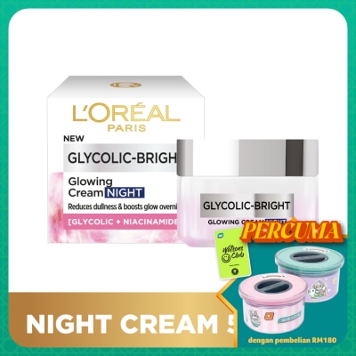 L'OREAL PARIS SKIN CARE Glycolic Bright Glowing Night Cream 50ml