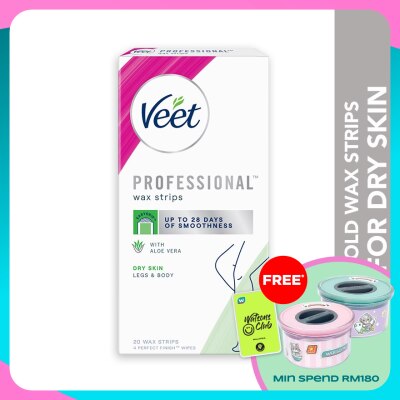 VEET Wax Strip Leg & Body Dry Skin 20s