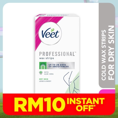 VEET Wax Strip Leg & Body Dry Skin 20s