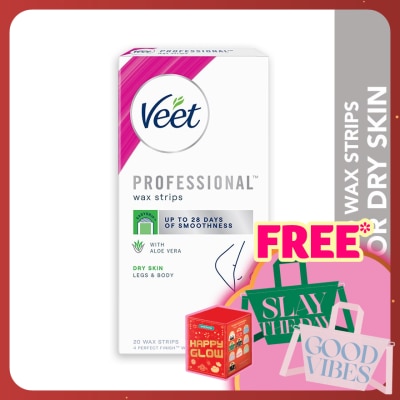 VEET Wax Strip Leg & Body Dry Skin 20s