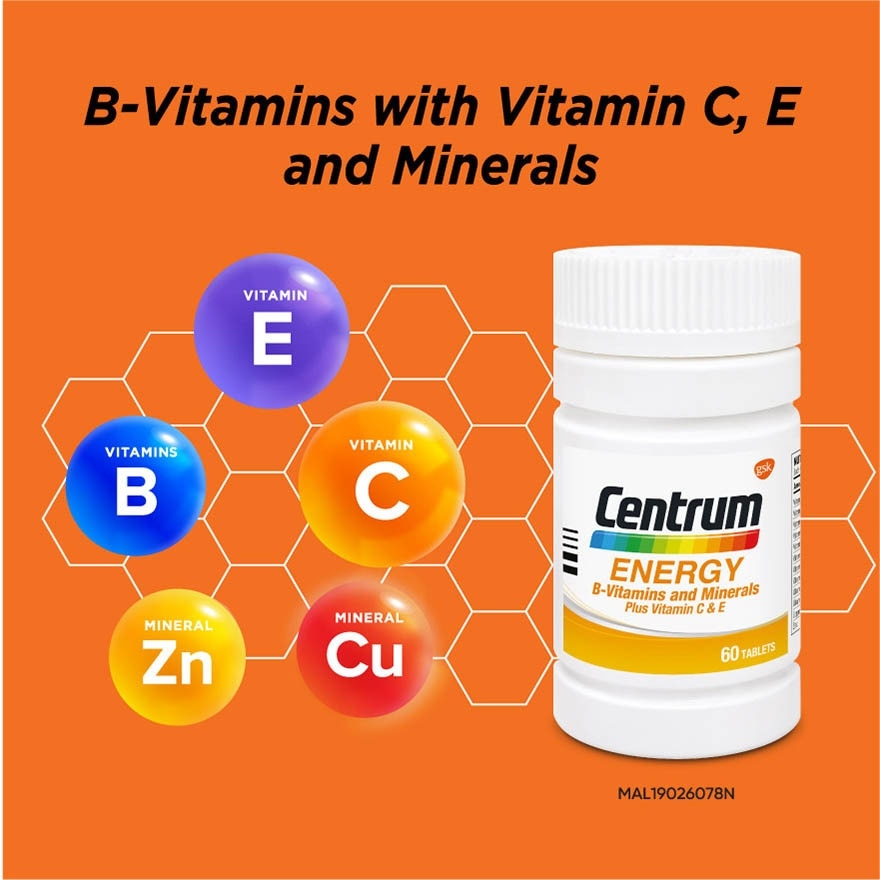 Energy B-Vitamins & Minerals + Vitamin C&E 60s