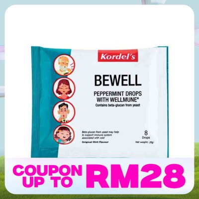 KORDEL'S Bewell Wellmune Peppermint Drops 8S