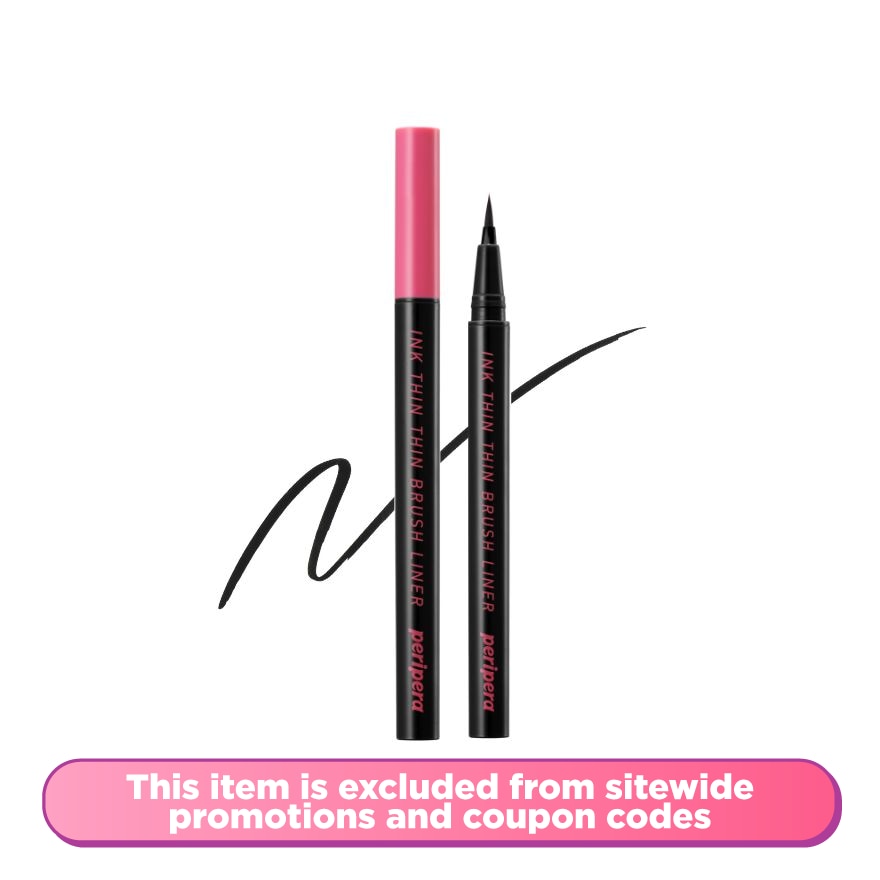 PERIPERA Thin Thin Brush Liner 01 Black Noir