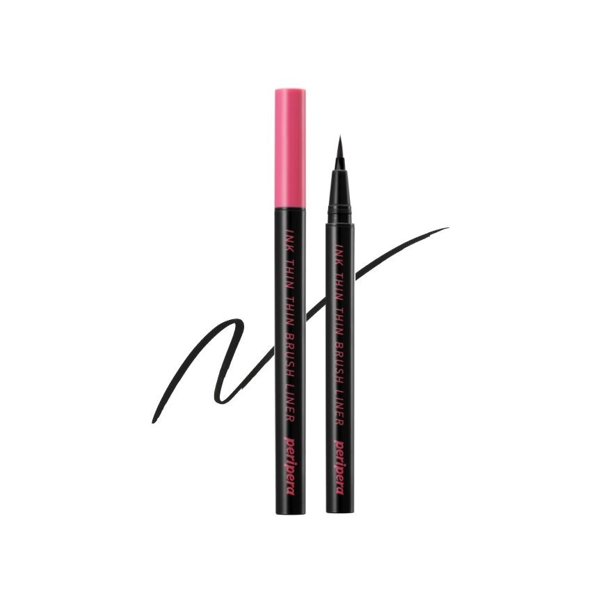 PERIPERA Thin Thin Brush Liner 01 Black Noir