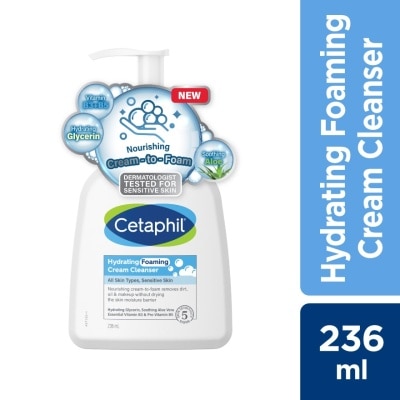 CETAPHIL Hydrating Foaming Cream Cleanser 236ml