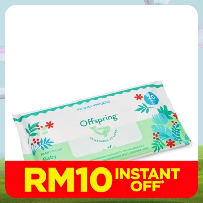 OFFSPRING Plant Based Baby Wipes 20's