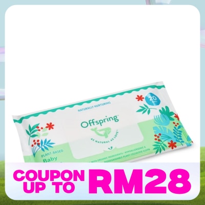 OFFSPRING Plant Based Baby Wipes 20's