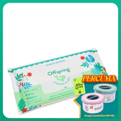 OFFSPRING Plant Based Baby Wipes 20's