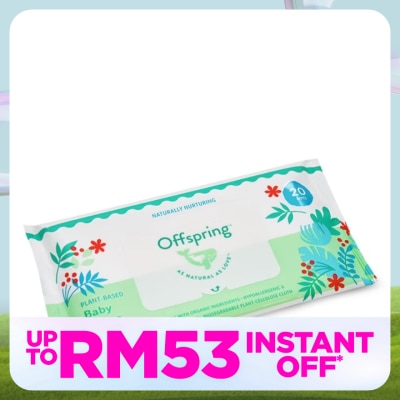 OFFSPRING Plant Based Baby Wipes 20's
