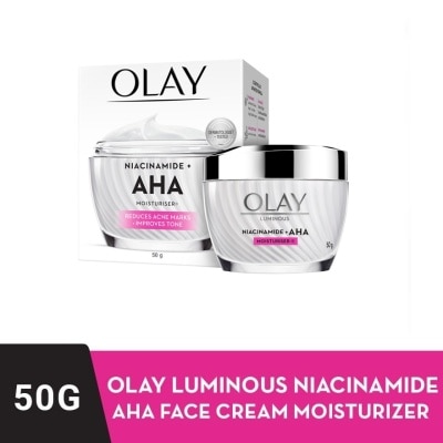 OLAY Luminous Niacinamide + AHA Cream Moisturizer 50 g