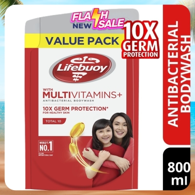 LIFEBUOY - Bodywash Total 10  Refill 800ml
