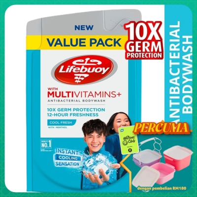 LIFEBUOY - Bodywash Cool Fresh Refill 800ml