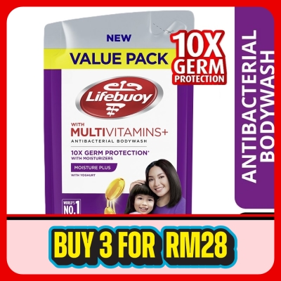 LIFEBUOY - Bodywash Moisture Plus Refill 800ml