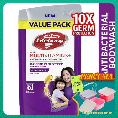 LIFEBUOY - Bodywash Moisture Plus Refill 800ml