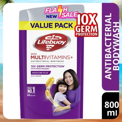LIFEBUOY - Bodywash Moisture Plus Refill 800ml