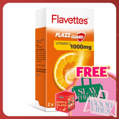 FLAVETTES Effervescent Vitamin C 1000mg Orange 30's
