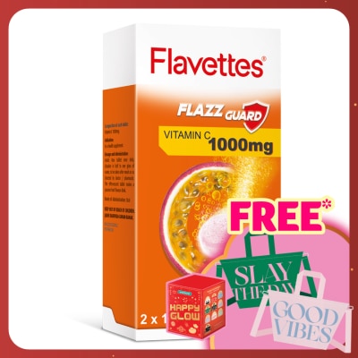 FLAVETTES Effervescent Vitamin C 1000mg Passion Fruits 30's
