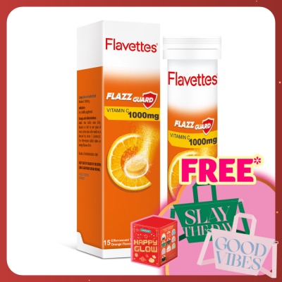 FLAVETTES Effervescent Vitamin C 1000mg Orange 15's