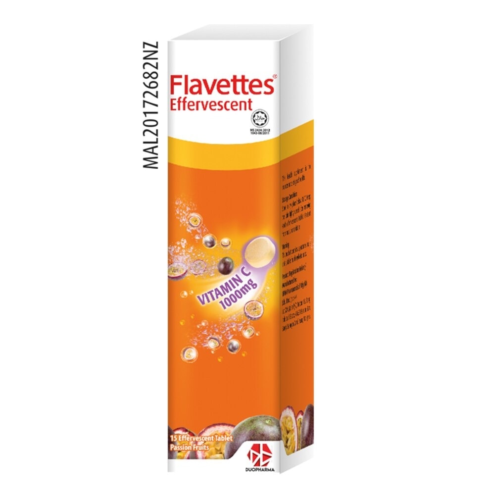 Effervescent Vitamin C 1000mg Passion Fruits 15's