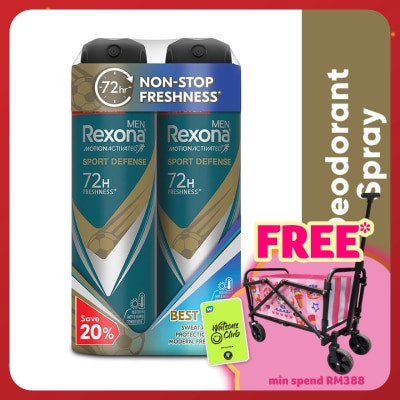 REXONA Men Defense Spray 2x135ml