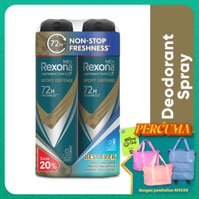 REXONA - Men Defense Spray 2x135ml