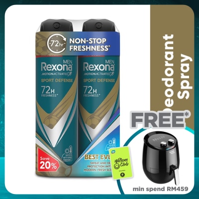 REXONA Men Defense Spray 2x135ml