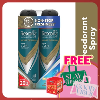 REXONA Men Defense Spray 2x135ml