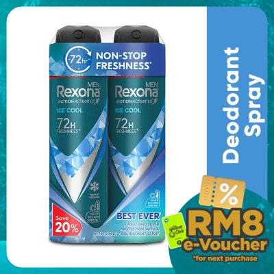 REXONA Men Ice Cool Spray  2x135ml