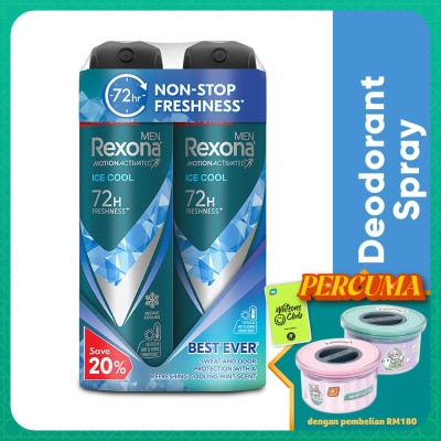 REXONA Men Ice Cool Spray 2x135ml